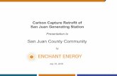 Carbon Capture Retrofit of San Juan Generating Station · – 45Q tax credits are new and Treasury has not written the regulations – Project sponsor does not have an investment