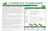 FOREST FANFARE - Williamsville Central School District · monthly Forest Fanfare. A small handful of ... Philip Gangi Gianna Aldama Jonah Gillette Our November contest earned $266.60