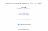 Most Necessary Sources for TOEFL iBT Test Necessary... · Cambridge Preparation for the TOEFL Test (4th edition, multimedia) یکی ٌک ،رازفا مرن نیا زا ٌخسن ٍد