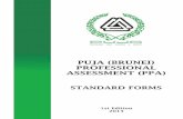 PUJA (BRUNEI) PROFESSIONAL ASSESSMENT (PPA) filePUJA (Brunei) Corporate Membership Criteria (Please indicate where you feel your strengths lie below): Personal and Interpersonal Skills