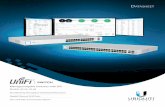 UniFi Switch Datasheet - dl.ubnt.com · UniFi Controller Designed for convenient management, the UniFi Controller software allows admins to configure and monitor the UniFi Switch