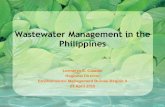 Wastewater Management in the Philippines - wipo.int · (ref: Manila Third Sewerage Project Feasibility Study) • There are three (3) operating septage treatment plants in Metro Manila,