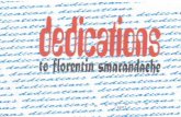 U'~t. (}, d~:z~~'4~fs.unm.edu/Dedications.pdf · TRADEAZA (Craiova: Meridian, 1992) 11 . MAIUAN BABU Marian Barbu, ASPECTE ALE ROMANULUI ROMA.NESC CONTEMPORAN (Craiova: Scrisul Romanesc,