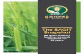 The SAGIT Snapshot · 1 The SAGIT Snapshot SA grain growers funding research solutions for 25 years SAGIT 1991-2016