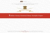 Indian Army General Duty Sample Paper - 4ono.com · Perfect solution to all problems Tips, Tricks, General Knowledge, Current Affairs, Latest Sample, Previous Year, Practice Papers