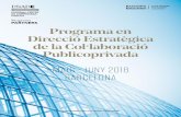 Programa en Direcció Estratègica de la Col·laboració ... Programa CPP_cat.pdf · El Programa en Direcció Estratègica de la Col·laboració Publicoprivada d’ESADE tracta de