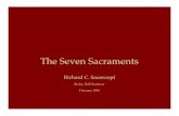 The Seven Sacraments - The Rev. Fr. RIchard C. Sauerzopf ... · Seven Sacraments Window. St. Michael Church, Doddiscombsleigh, Devon, England “[T]he east window of the north aisle,