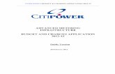 ADVANCED METERING INFRASTRUCTURE BUDGET AND … - 2012-15 AMI Budget and Charges... · citipower’s budget & charges application 2012-15 advanced metering infrastructure budget and