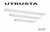 UTRUSTA - ikea.com · agent. ENGLISH IMPORTANT Always shut off power to the circuit before starting installation work. In some coun-tries electrical installation work may only be