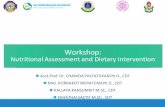 Workshop: Dietary Recall and Nutritional Assessment · Workshop: Nutritional Assessment and Dietary Intervention ⚫Asst.Prof. Dr. CHANIDA PACHOTIKAN Ph.D., CDT ⚫MAJ. KORRAKOT WERATEAN