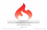 CodeIgniter - vreffendi.files.wordpress.com · CodeIgniter and its logo are property of EllisLab Inc CodeIgniter Users Group in Japan CodeIgniterの10利点(2/2) 6. コーディング規約を硬く守ることを