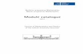 Module Mathematik d170608 englisch170808 netz · Module catalogue Mathematics Leibniz Universität Hannover 3 Vorbemerkung Der Modulkatalog Mathematik besteht aus zwei Teilen, den