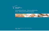 Australian Standards for Physiotherapy - New World Immigration · Acknowledgements The review of the Australian Standards for Physiotherapy was made possible through the vision, commitment