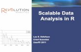 Scalable Data Analysis in R - R: The R Project for ... · We need scalable data analysis software R is the ideal platform for such software: universal data language, easy to add new