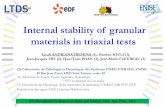 Internal stability of granular materials in triaxial tests · Internal stability of granular materials in triaxial tests Livah ANDRIANATREHINA (1), Hanène SOULI (1), Jean-Jacques