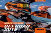 KTM POWERWEAR OFFROAD 2019 - motorrad-donnecker.de · das ziel vor augen aviator 2.2 – rennerprobter premium-offroad-helm prospect goggles – beschlagfreie glÄser dank nofog™-technologie