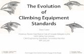 Climbing Equipment Standards - MITweb.mit.edu/sp255/www/reference_vault/standards_evolution_talk_fri_am.pdf · The Evolution of Climbing Equipment Standards finch images from Charles