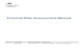 Criminal Bills Assessment Manual · Criminal Bills Assessment Manual – Version 7– Jul 2019 4 Contents Criminal Bills Assessment Manual 1 Contents 4 1. Introduction 8 2. Basic