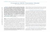 Cryogenic MOS Transistor Model - arxiv.org · GENERIC COLORIZED JOURNAL, VOL. XX, NO. XX, XXXX 2018 1 Cryogenic MOS Transistor Model Arnout Beckers, Farzan Jazaeri, and Christian