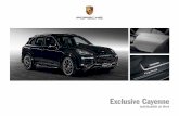 Exclusive Cayenne - Official Porsche Website · Carbon Carbon ist ein leichtes, aber hochs tabiles Material aus dem M otors port. Seine sportliche Optik sorgt für Rennsport-Ambiente.