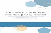 STATE NUTRITION ACTION COUNCIL (SNAC) TOOLKITcenterforwellnessandnutrition.org/wp-content/uploads/2018/12/SNAC... · SNAC initiative. It contains recommendations, activities, and