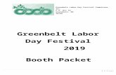 Greenbelt Labor Day Festival Committee, Inc. file · Web viewWelcome Booth-Sponsoring Groups! Happy 65th Anniversary Greenbelt Labor Day Festival! The Greenbelt Labor Day Festival