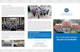 ISLAM IN EUROPE - fin.unsa.bafin.unsa.ba/wp-content/uploads/2019/02/Sarajevo-MA-in-Islamic-Studies-Leaflet.pdf · Masters Program in Islamic Studies “Islam in Europe” ˚e MA program