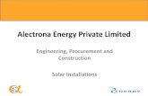 Alectrona Energy Private Limited - aquariuscentral.com 2012.pdf · Alectrona Energy Private Limited Engineering, Procurement and Construction Solar Installations . 2 Corporate Structure