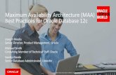 Oracle Maximum Availability Best Practices for Oracle ... · –New MAA Best Practices show you how to accurately determine transport or apply lag using either the Data Guard Broker