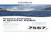 MIGHTY PANAMA & MYSTIC PERU - widgety … · & mystic peru Terms and conditions apply. Prices are based on 2 guests sharing a suite on all-inclusive basis, return economy class flights
