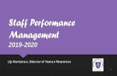 Staff Performance Management - stonehill-website.s3 ... · Key Themes for 2019-2020 Performance Management Discussions Being cognizant of Diversity, Equity & Inclusion Supporting