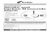 AC Combination Smoke and Carbon Monoxide Alarm User's Guide · Combination Smoke and Carbon Monoxide Alarm Manual P/N 810-1512 Rev. H For questions concerning your Smoke and Carbon