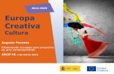 2014-2020 Europa Creativa · Casos prácticos CAPP –Collaborative Arts Partnership Programme Red de 9 instituciones culturales europeas para la investigación en torno al arte colaborativo