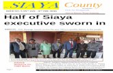 Tich Gi Dongruok ISSUE NO. 2 (25TH JAN. - 8TH FEB. 2018 ...siaya.go.ke/wp-content/uploads/2018/03/Official-2nd-Issue-The-Siaya... · The SIAYA County County Newsletter THE CEC, Roads