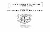 GRADES 9-12 REGISTRATION BULLETIN · GRADES 9-12 REGISTRATION BULLETIN 2019-2020 Satellite High School 300 Scorpion Court Satellite Beach, FL 32937 321-779-2000 SATELLITE HIGH SCHOOL