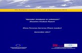 Gender Analysis in Lebanon” - eeas.europa.eu · “Gender Analysis in Lebanon” Situation Analysis Report Elena Ferreras Carreras (Team Leader) November 2017 This project is funded