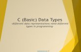 C (Basic) Data Types - tenouk.com · The type's size is chosen so that it could store the maximum size of a theoretically possible array of any type. On a 32-bit system ptrdiff_twill