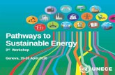 Pathways to Sustainable Energy - UNECE Homepage · Sustainable Energy Pathways for the UNECE region are identified and modelling results inform national energy strategies of member