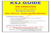 XII ENGLISH - padasalai12thstudymaterials.files.wordpress.com · 12.06.2019 · 1 | Page KSJ PUBLISHING HOUSE 9488757598/9865315131 KSJ GUIDE XII ENGLISH (Based on New Syllabus) Exclusively
