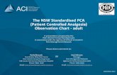 The NSW Standardised PCA (Patient Controlled Analgesia ... · The NSW Standardised PCA (Patient Controlled Analgesia) Observation Chart - adult A presentation prepared by the Pain