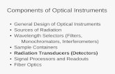 Components of Optical Instruments - faculty.uml.edufaculty.uml.edu/david_ryan/84.314/documents/InstrumentalSlides9-2014.pdf · Components of Optical Instruments • General Design