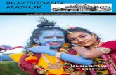 BHAKTIVEDANTA October 2017 MANOR · 1 Otober 2017 BHAKTIVEDANTA October 2017 MANOR NEWSLETTER International Society for Krishna Consciousness (ISKCON) Founder Acharya His Divine Grace