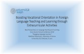 Boosting vocational orientation in foreign language ...newperspectives.wp.st-andrews.ac.uk/files/2018/06/NP2018_Matthias... · important linguistic act in professional contexts (see