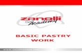 BASIC PASTRY WORK - zanolliovens.com · 9 use puff pastry made the day before to make your cream horns, having left it in the fridge for 24 hours. Roll out the pastry with the dough