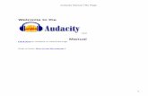 Audacity Manual Title Page - SourceForgewindinthew.users.sourceforge.net/help/audacity-manual-1.2.pdf · Audacity is cross−platform − it runs on Windows (98 through XP), Mac OS