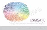 Inventory · Your personality is as unique as your fingerprint. The INSIGHT Inventory will help you better understand yourself The INSIGHT Inventory will help you better understand