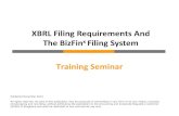 XBRL Filing Requirements And The BizFin Filing System ... · Type of Company Filing of Financial Statements Public / Private companies (limited/unlimited by shares), except those