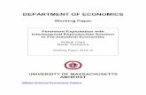 DEPARTMENT OF ECONOMICS - umass.edu · 1 Introduction In Marxian economics, exploitation associated with class structure is an enduring char-acteristic of capitalism. It has been