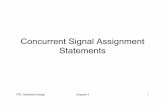 Concurrent Signal Assignment Statementsfpga-fhu.user.jacobs-university.de/wp-content/uploads/2014/09/chap04.pdfSignal assignment statement with a closed feedback loop • a signal
