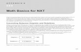 Math Basics for NXT - Springer978-1-4302-2977-3/1.pdf · Math Basics for NXT When programming your robots, you may find many times that you need to perform some basic math in order